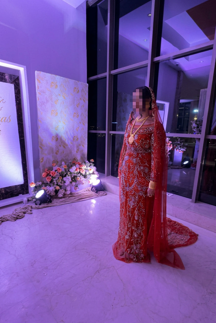 Burnt orange bridal diraac - Rent