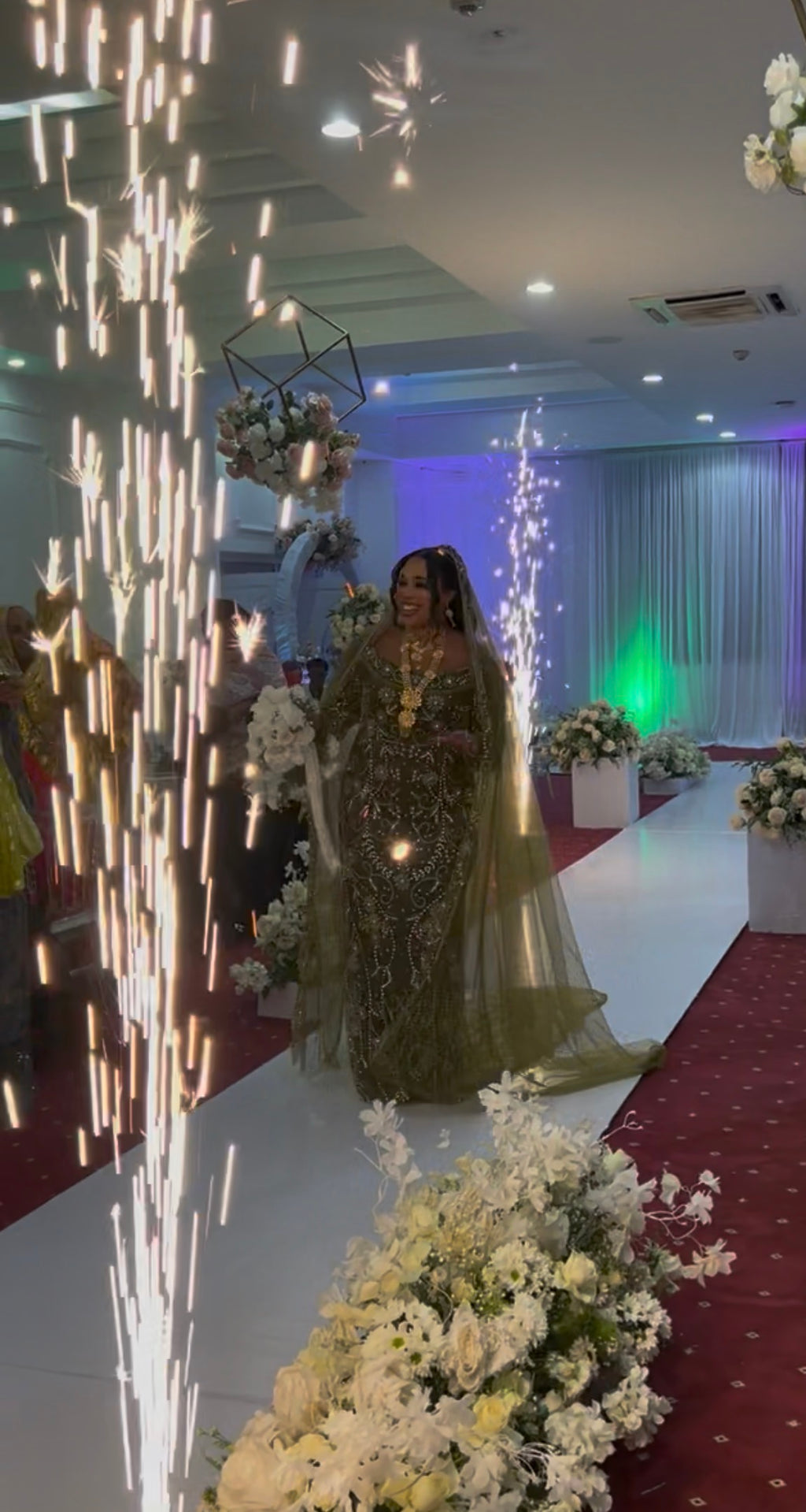 Olive green bridal diraac- Buy