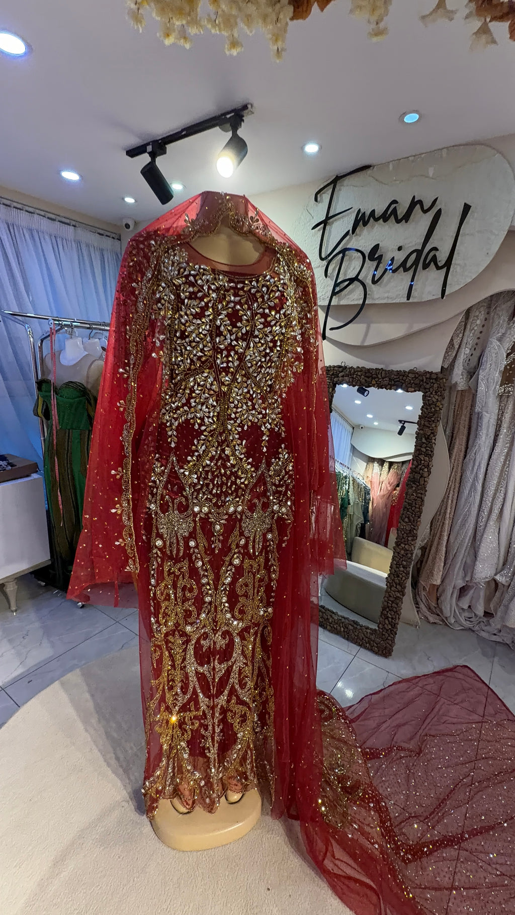 Maroon bridal dirac- Rent