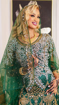 Emerald green xariir bridal diraac - Rent