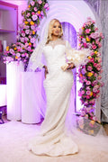 Sparkly bridal gown
