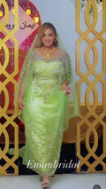 Green Xariir bridal diraac- Rent