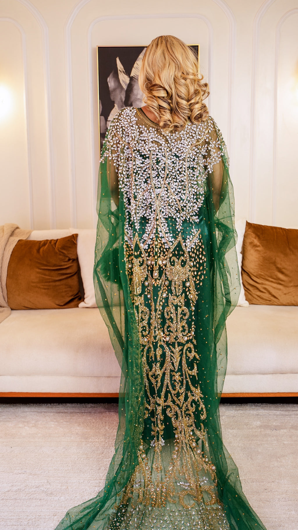 XARIIR (emerald green) lace