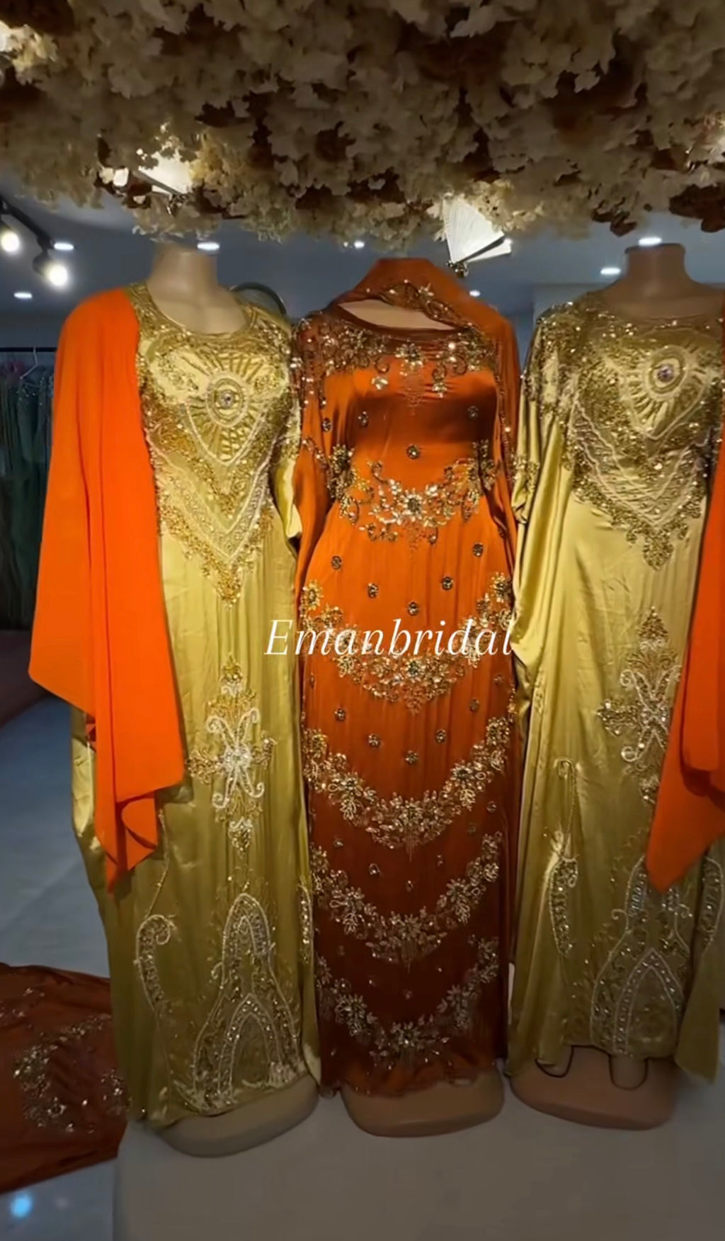 Burnt orange bridal diraac- Rent