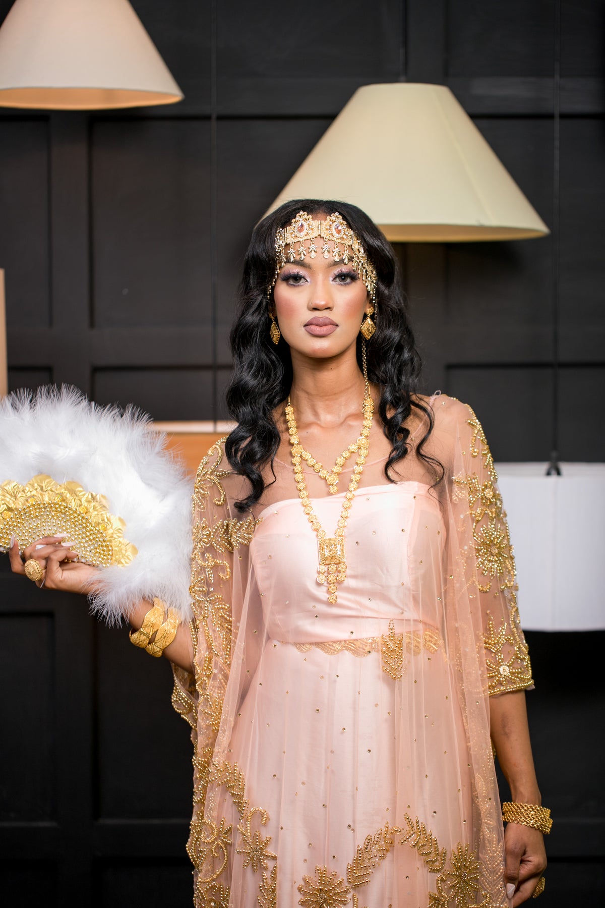 BOQORTOYO (peach) tulle