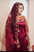 Burgundy Boqortoyo bridal diraac- Rent