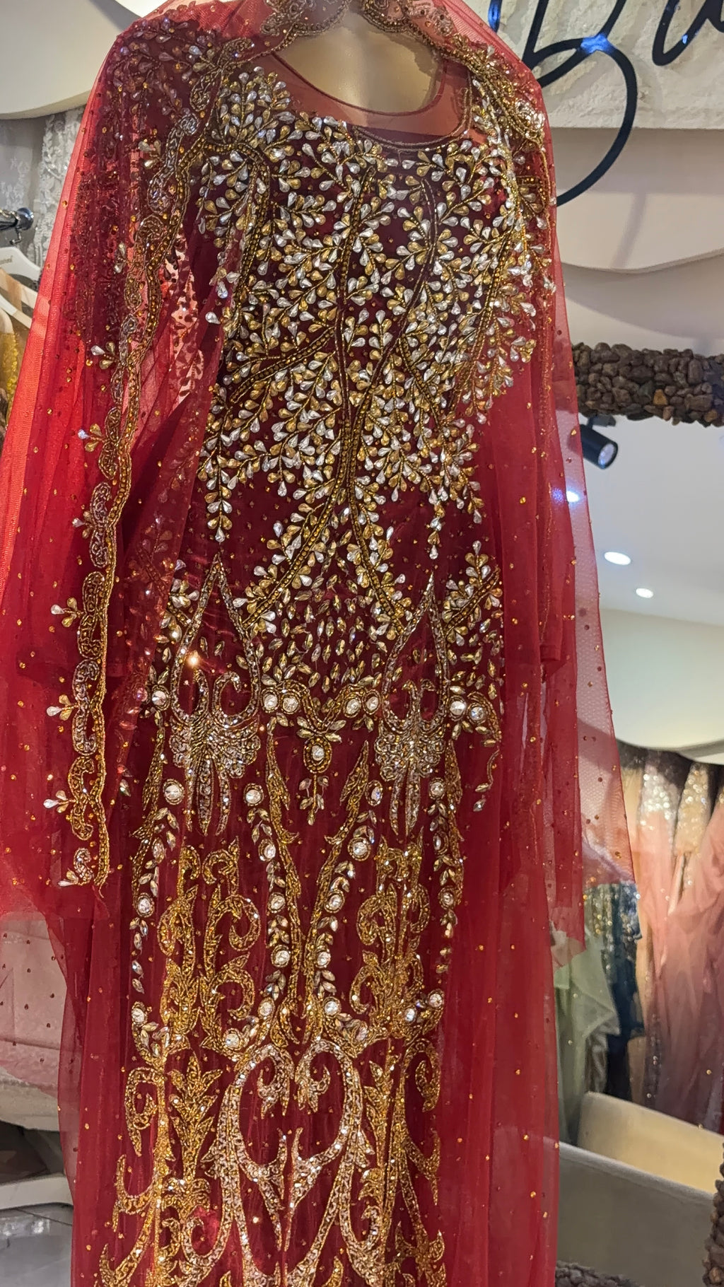 Maroon bridal dirac- Rent