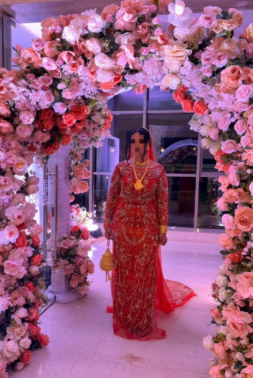 Burnt orange bridal diraac - Rent