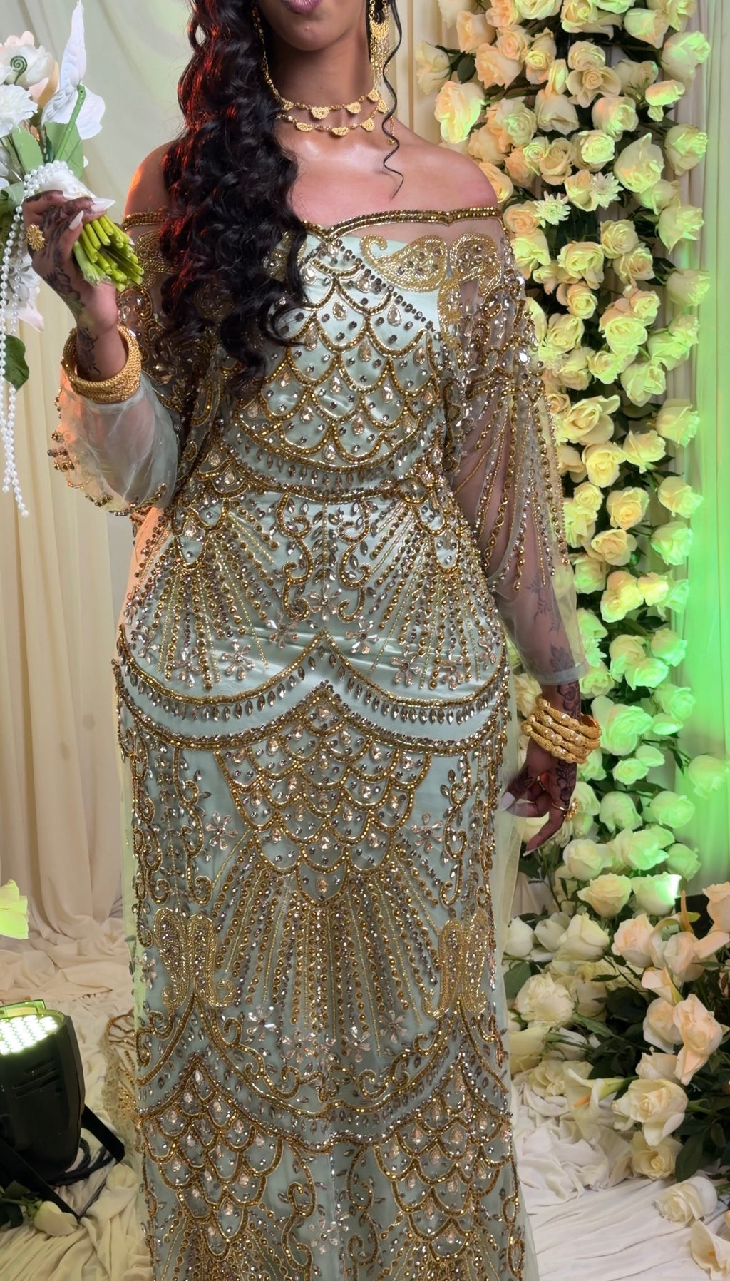 Light mint mima bridal diraac - Rent