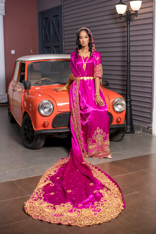 BOQORTOYO (fushia pink) silk
