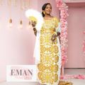 White Gold satin udgoon bridal diraac - Rent