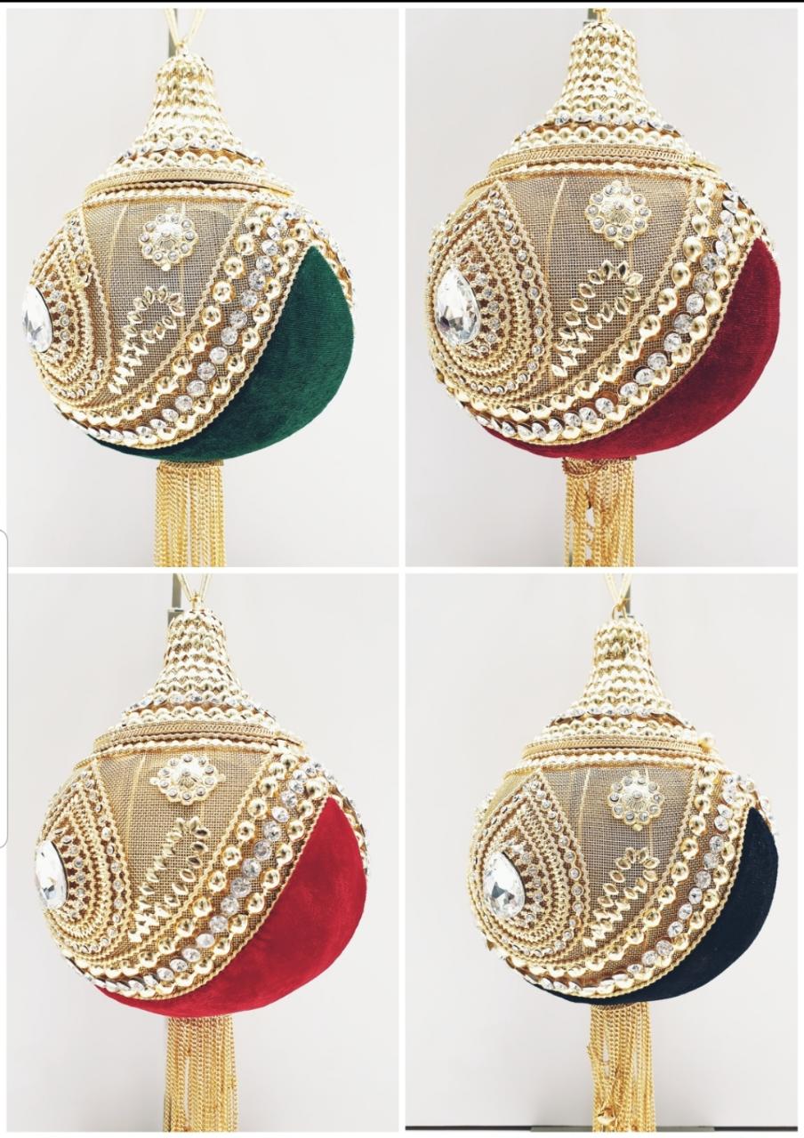 Velvet bridal bag
