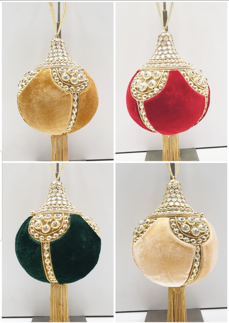 Velvet bridal bag