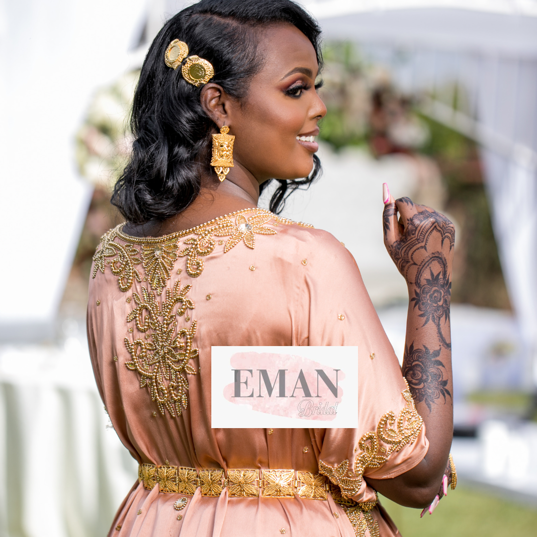 Bronze satin asal bridal diraac - Rent