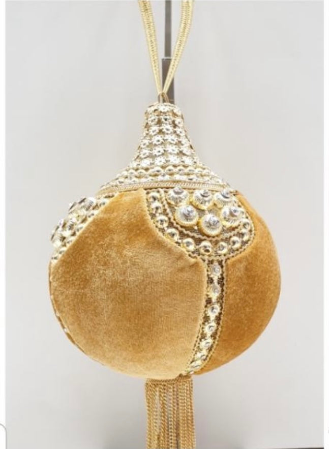 Velvet bridal bag
